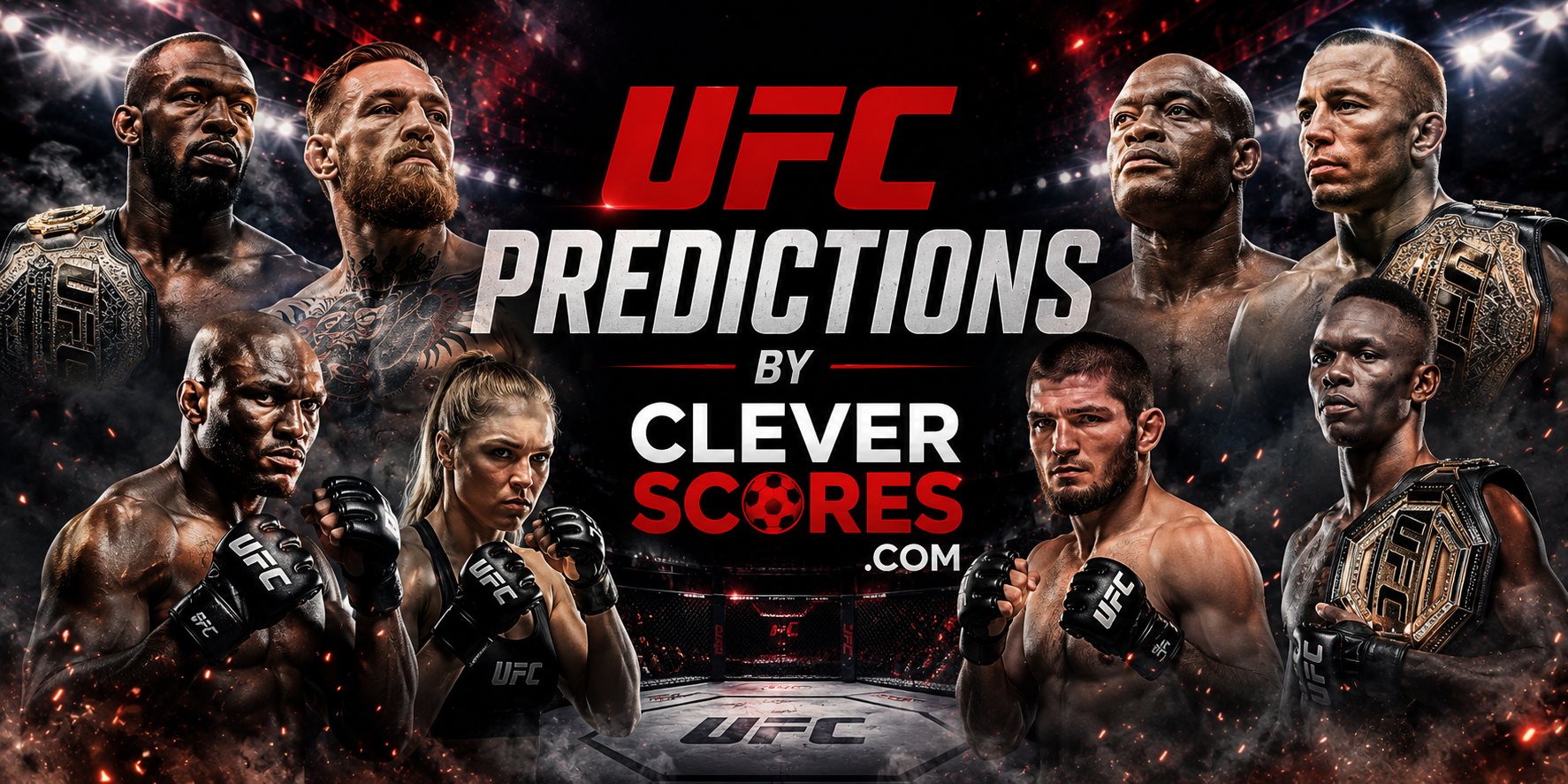 UFC Predictions by CleverScores.com — AI-powered UFC fight predictions
